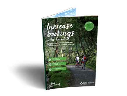 Increase bookings with email front cover