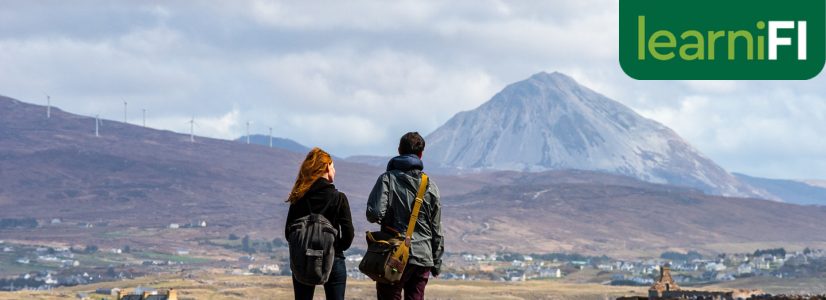 Couple looking at Mount Errigal