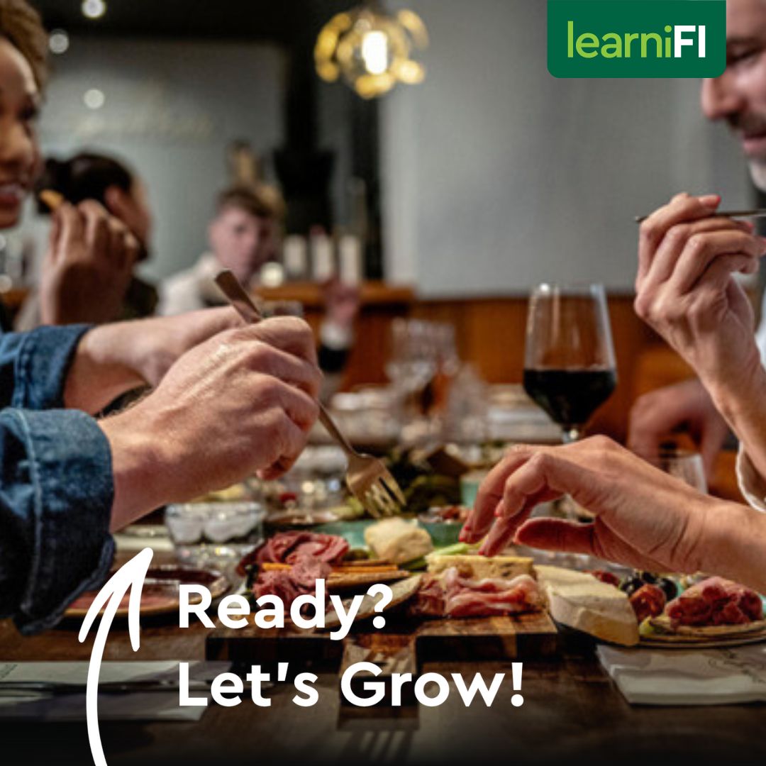 People sitting around a table eating